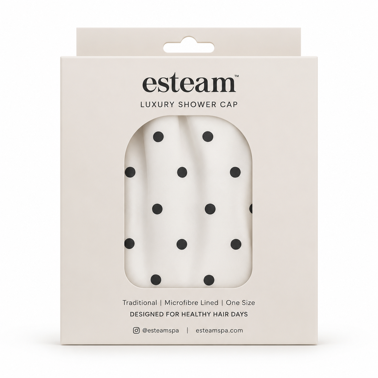 Luxury Shower Cap - Polka Dot
