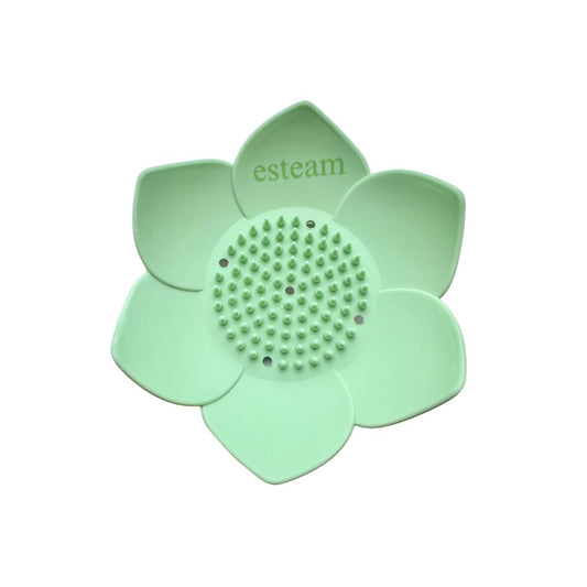 Lotus Flower Shower Steamer Holder Tray, Green