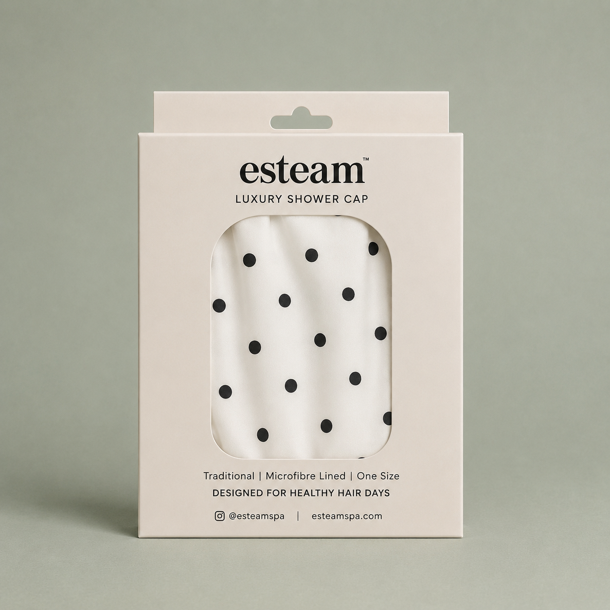 Luxury Shower Cap - Polka Dot