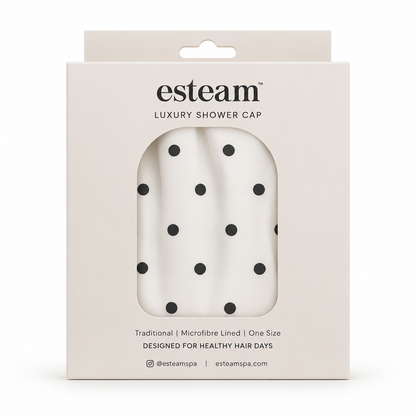 esteam Luxury Shower Cap - Polka Dot