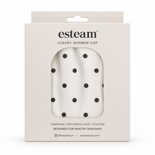 Luxury Shower Cap - Polka Dot