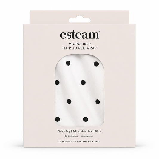 Microfibre Hair Towel Wrap - Polka Dot