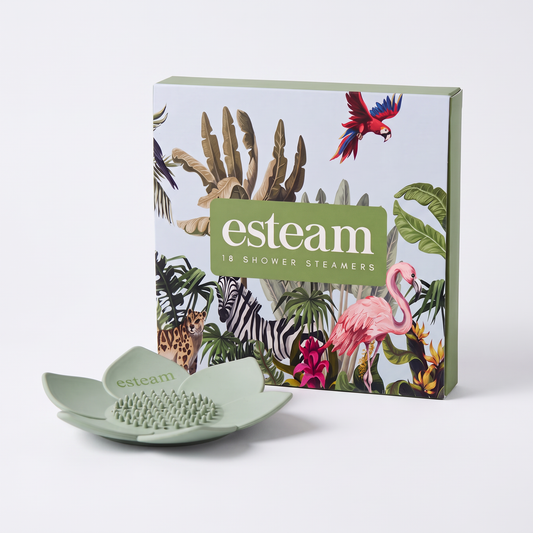 esteam Shower Steamer & Lotus Holder Duo